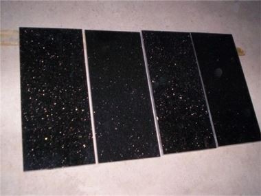 Μαύρο πλακίδιο από γρανίτη Galaxy