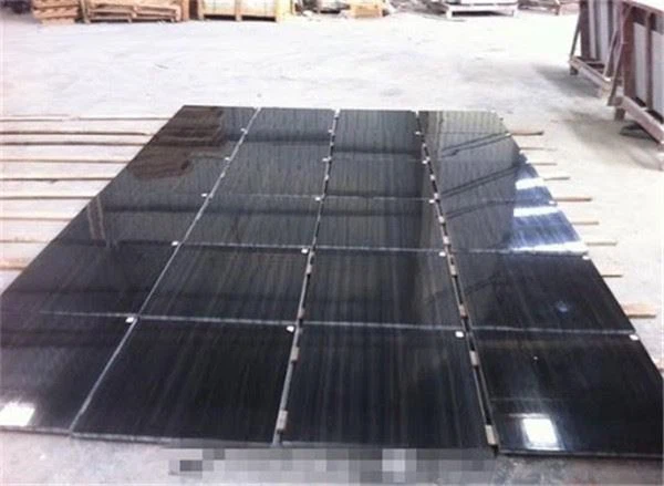 absolute black marble tile for wall