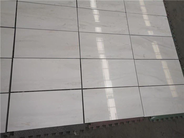 White Polished Marble Floor Tiles