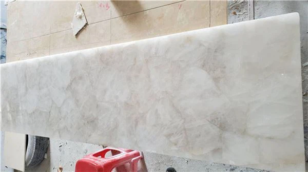 white semi precious stones slabs for decoration