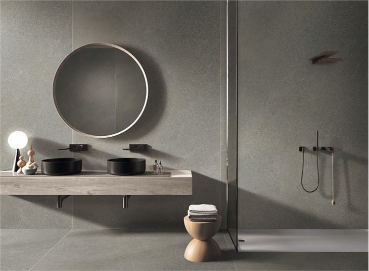 large porcelain slabs for shower walls interior