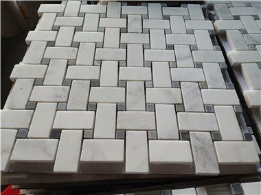 Μωσαϊκό πλακάκι Bianco Carrara