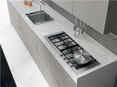 Πάγκος κουζίνας Blizzard White Quartz