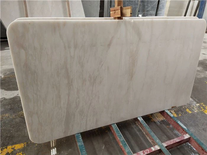 White marble tile kitchen floor polished tiles