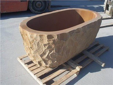 Μπανιέρες από φυσικό κόκκινο ψαμμίτη