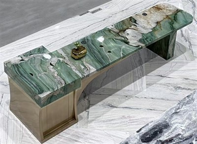 Πράσινα countertops χαλαζία