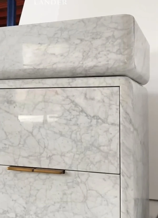 Carrara Marble Cabinet