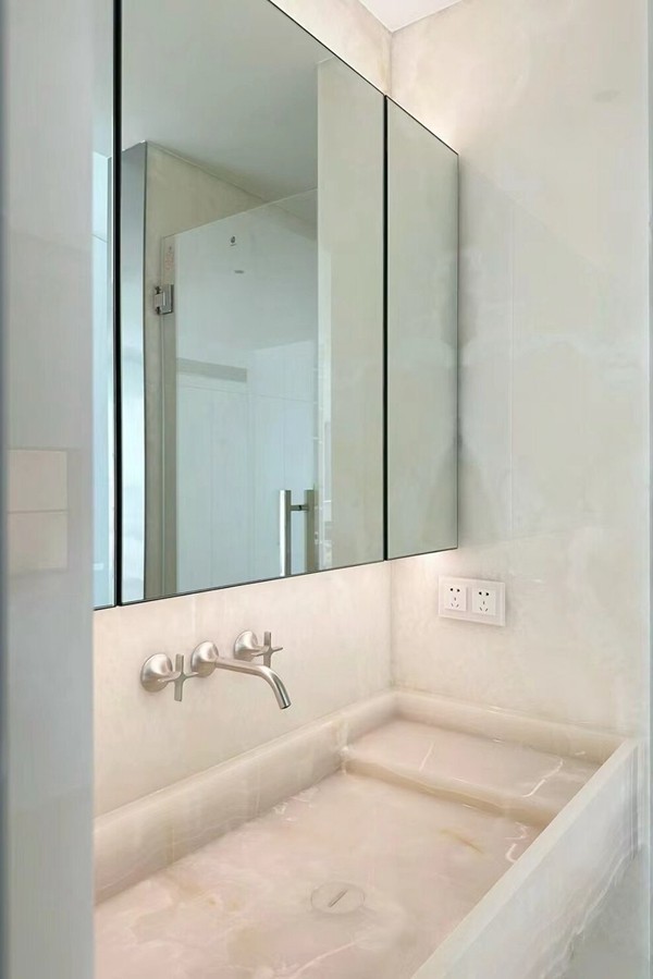 White Onyx Bathroom wash basin