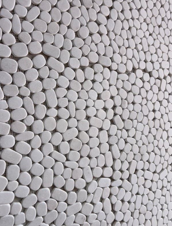 White Pebble Mosaic Wall Tiles