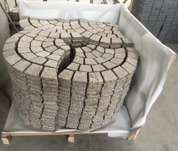 Yellow Granite Fan-shaped Tiles
